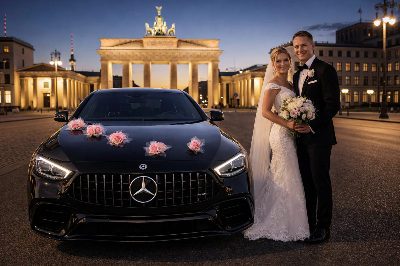 Auto-Hochzeitsschmuck Motorhaube - DONATA