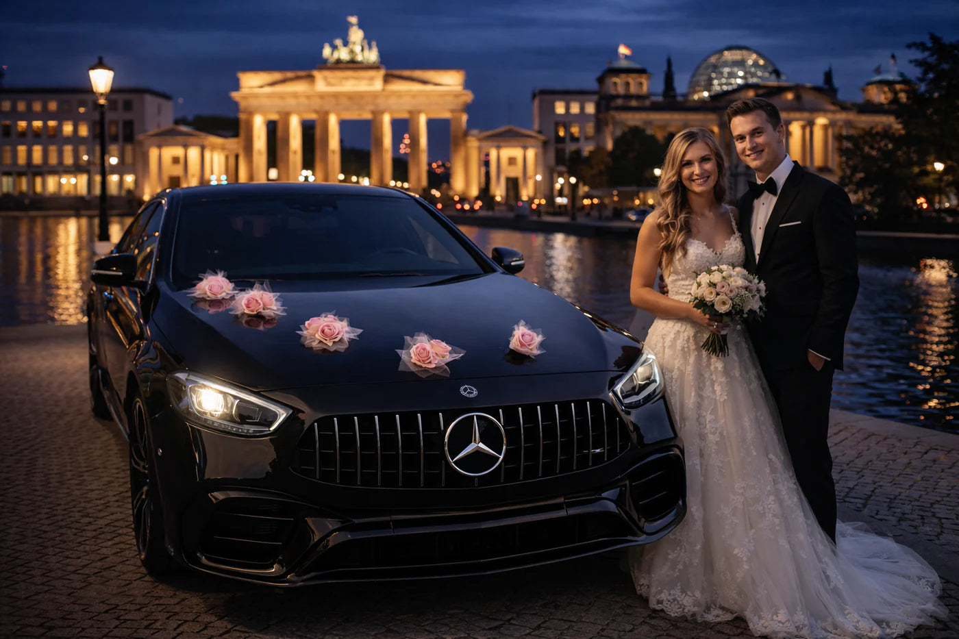 Auto-Hochzeitsschmuck Motorhaube - DONATA