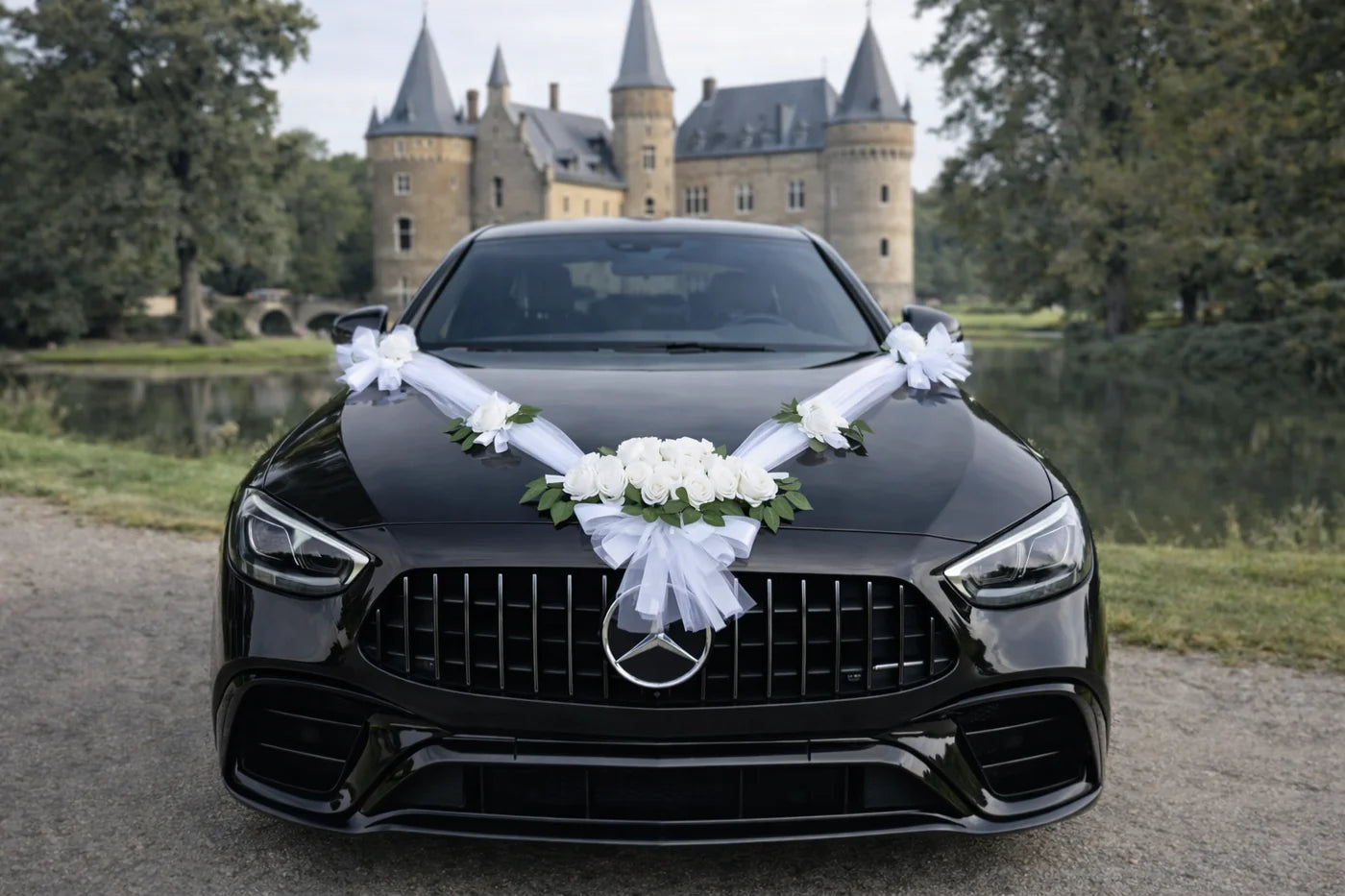Autoschmuck Hochzeit Blumendeko Motorhaube - DAPHNE