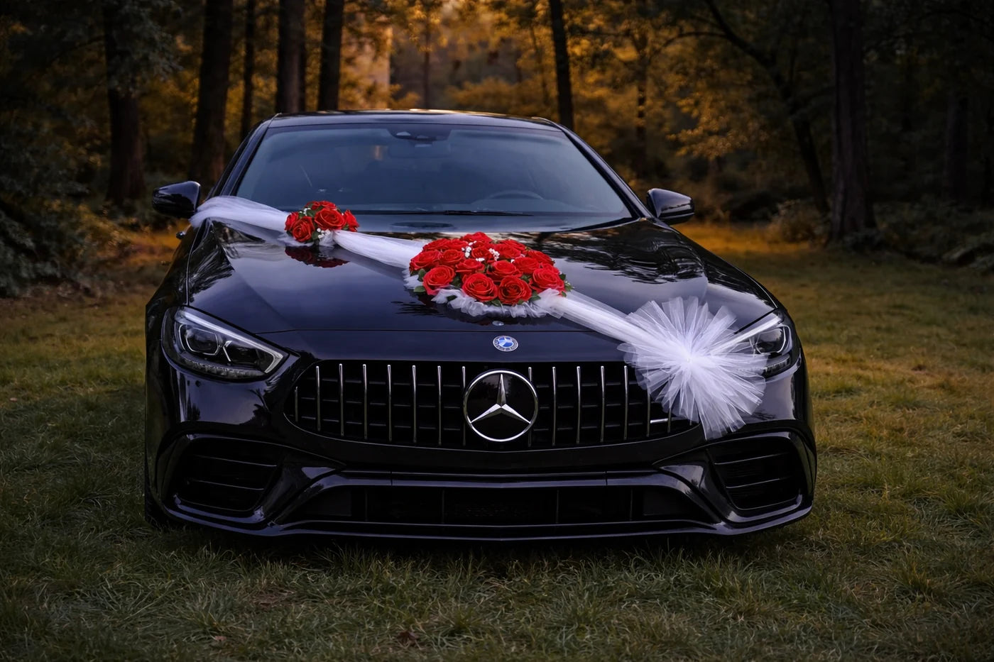 Autoschmuck Hochzeit Blumendeko Motorhaube - FATMA