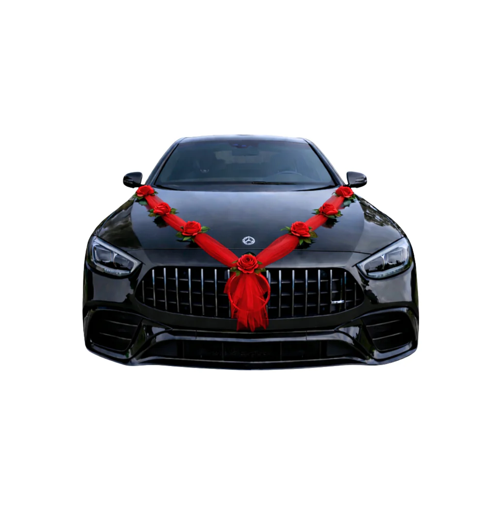 Autoschmuck Hochzeit Blumendeko Motorhaube - LUNA