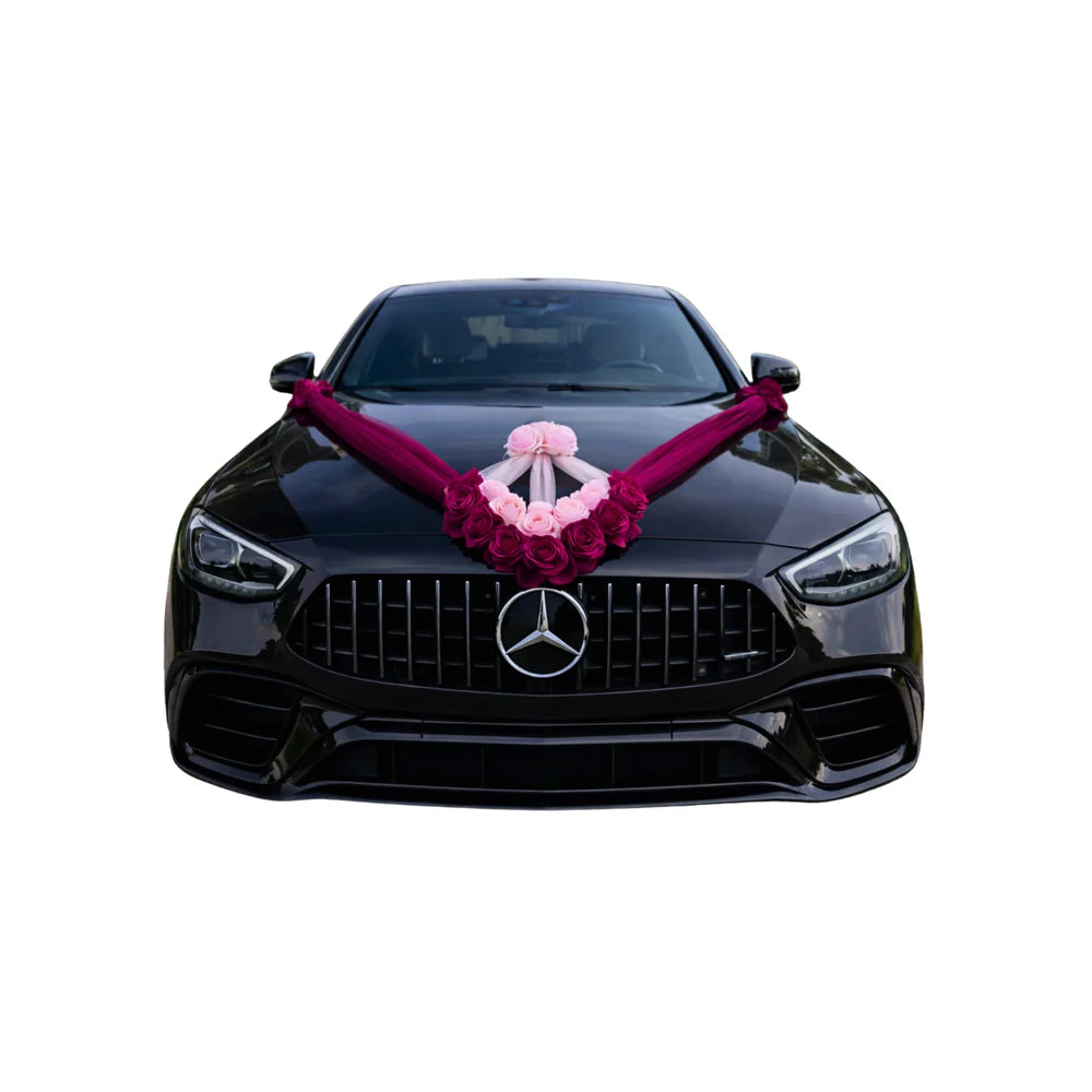 Autoschmuck Hochzeit Blumendeko Motorhaube - NATALIE
