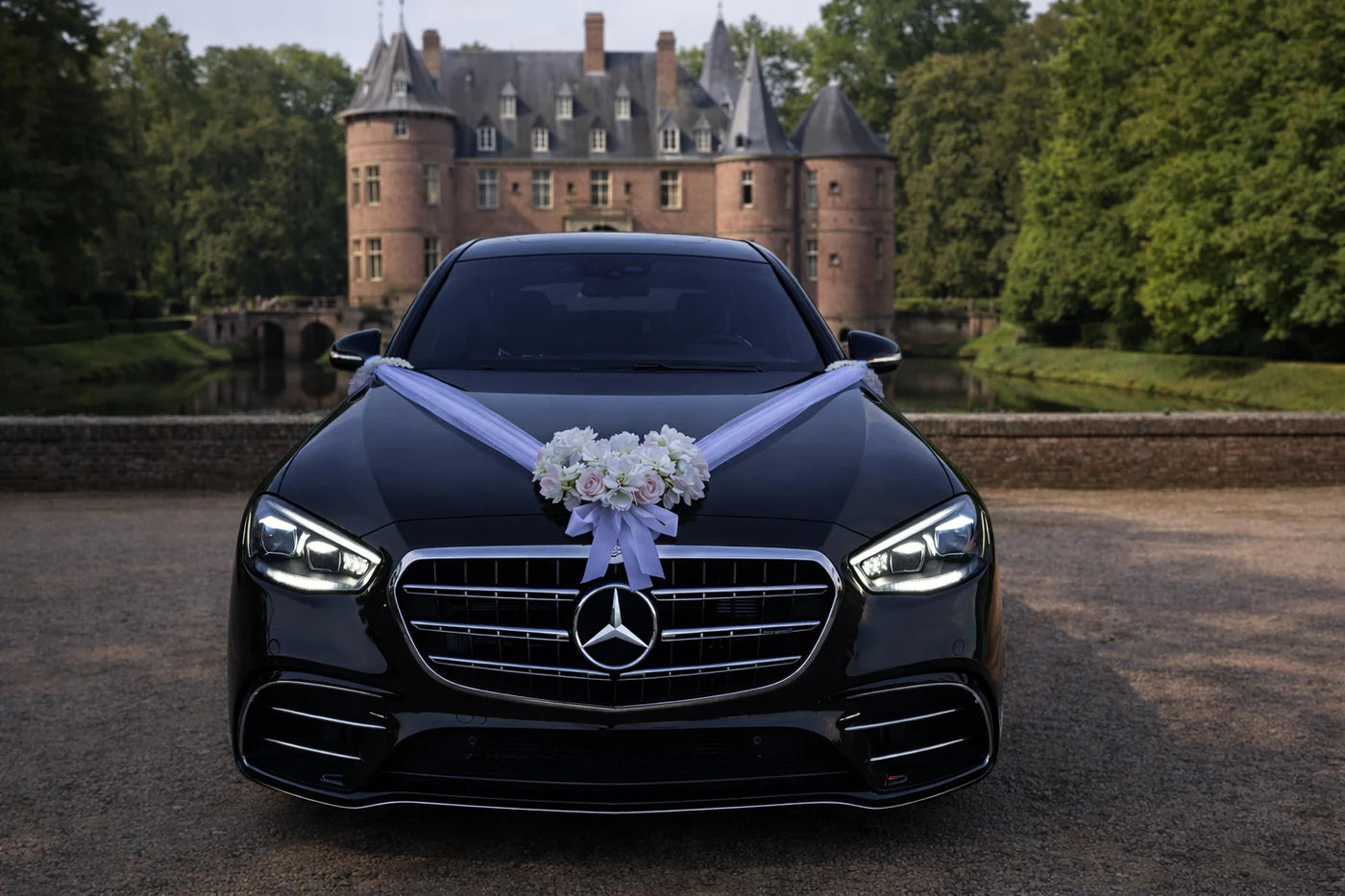Autoschmuck Hochzeit Blumendeko Motorhaube - OLYMPIA