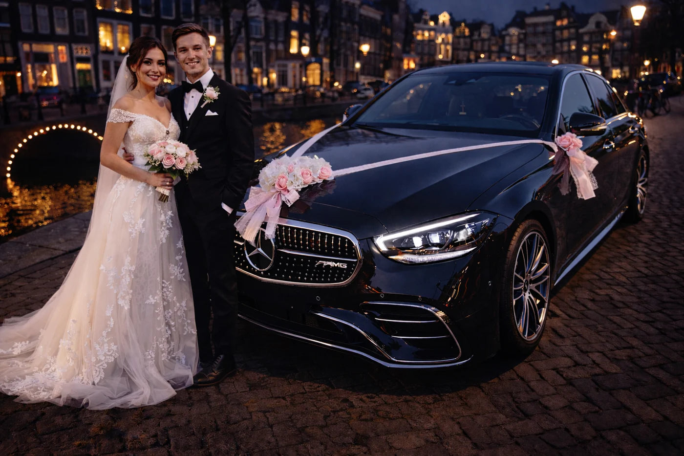 Autoschmuck Hochzeit Blumendeko Motorhaube - PAULINE