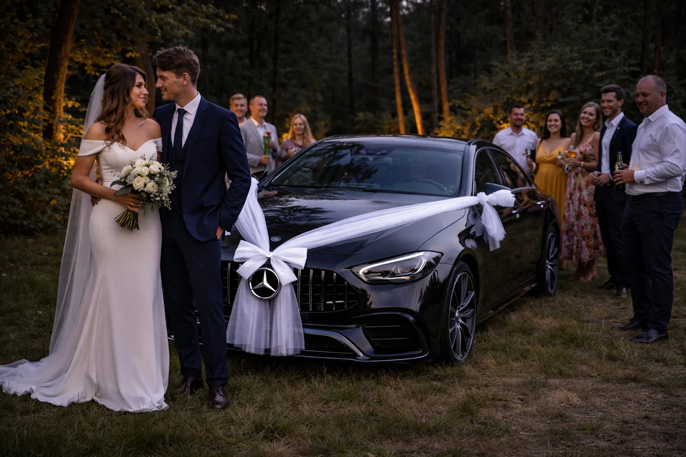 Autoschmuck Hochzeit Blumendeko Motorhaube - SOPHIE