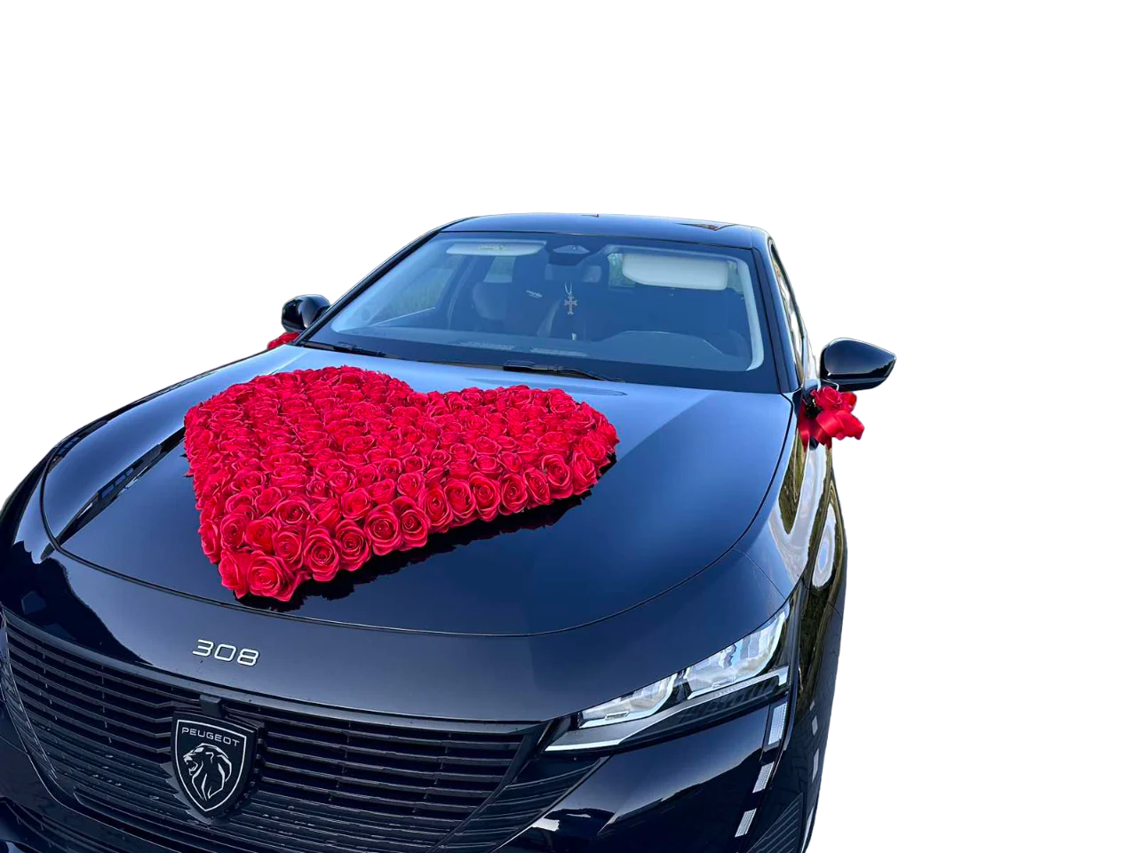 Auto-Hochzeitsschmuck Motorhaube - BIANCA