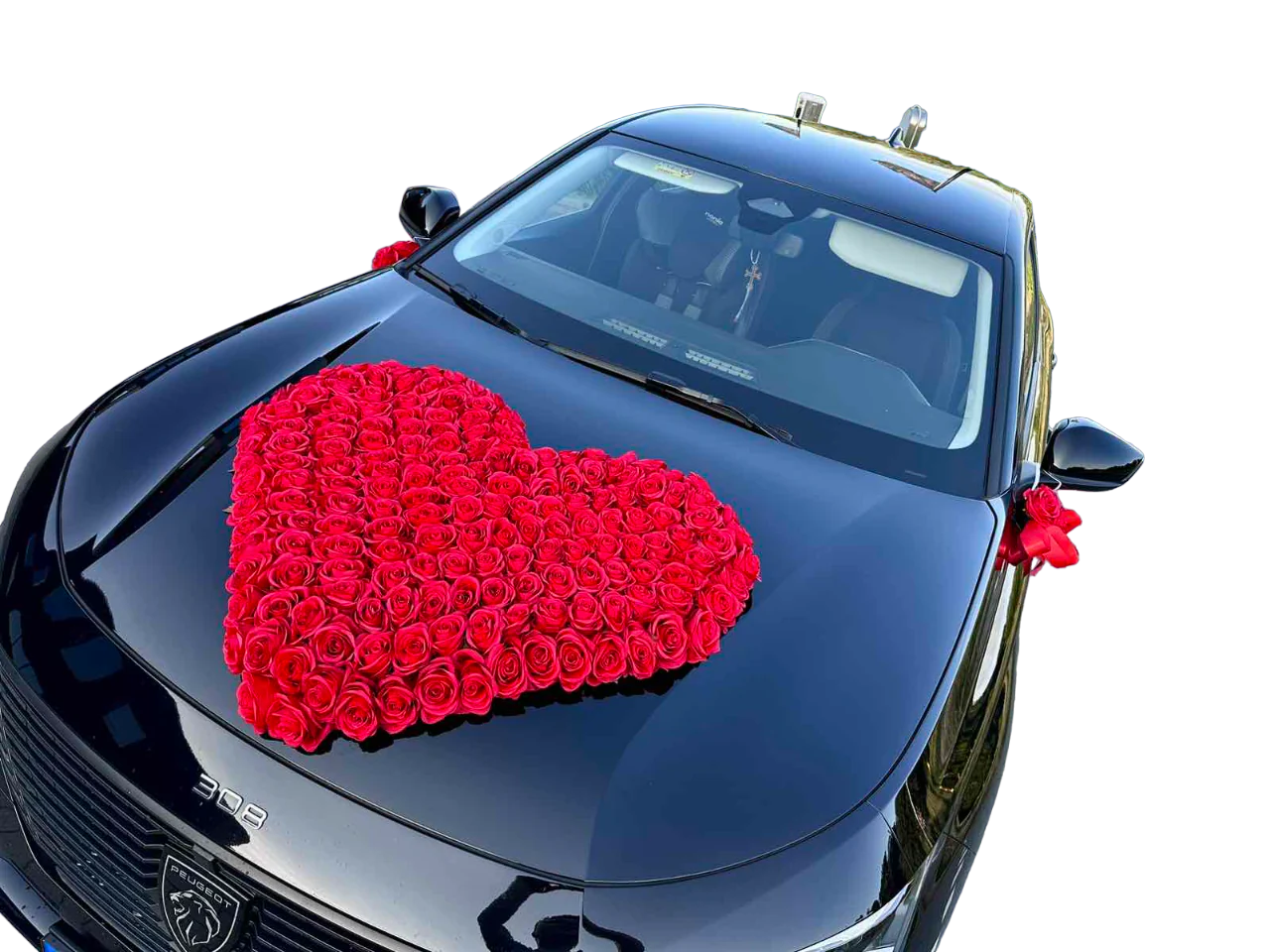 Auto-Hochzeitsschmuck Motorhaube - BIANCA