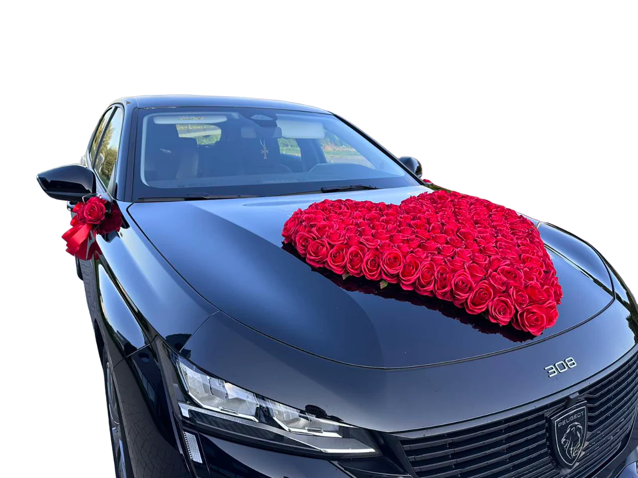 Auto-Hochzeitsschmuck Motorhaube - BIANCA