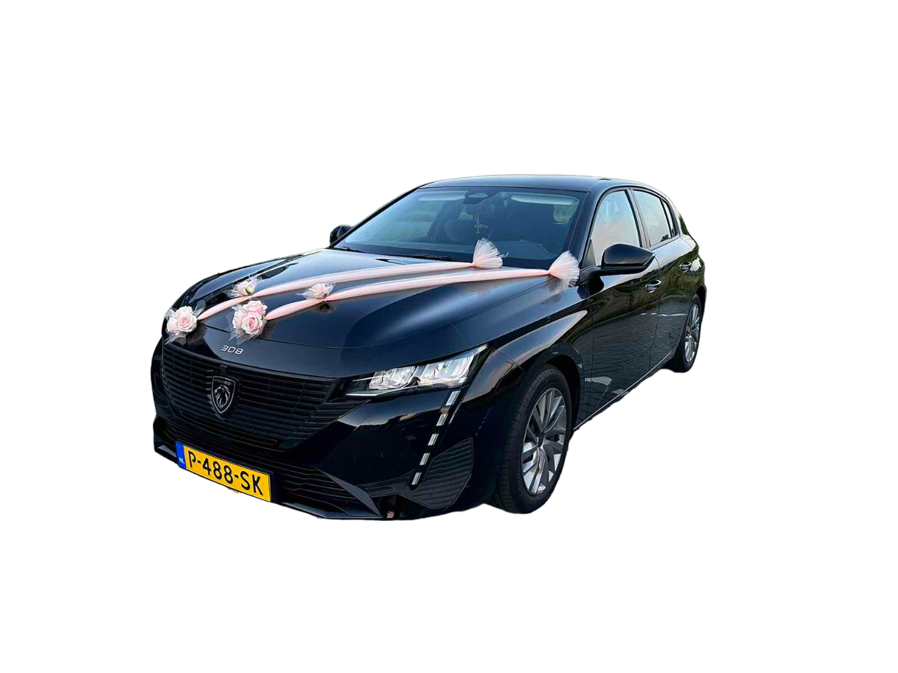 Auto-Hochzeitsschmuck Motorhaube - ANNA Pfirsich-Rose