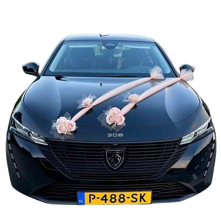 Auto-Hochzeitsschmuck Motorhaube - ANNA Pfirsich-Rose