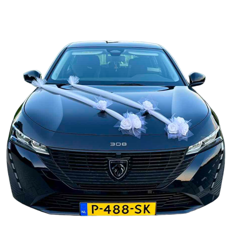 Auto-Hochzeitsschmuck Motorhaube - ANNA Weiss