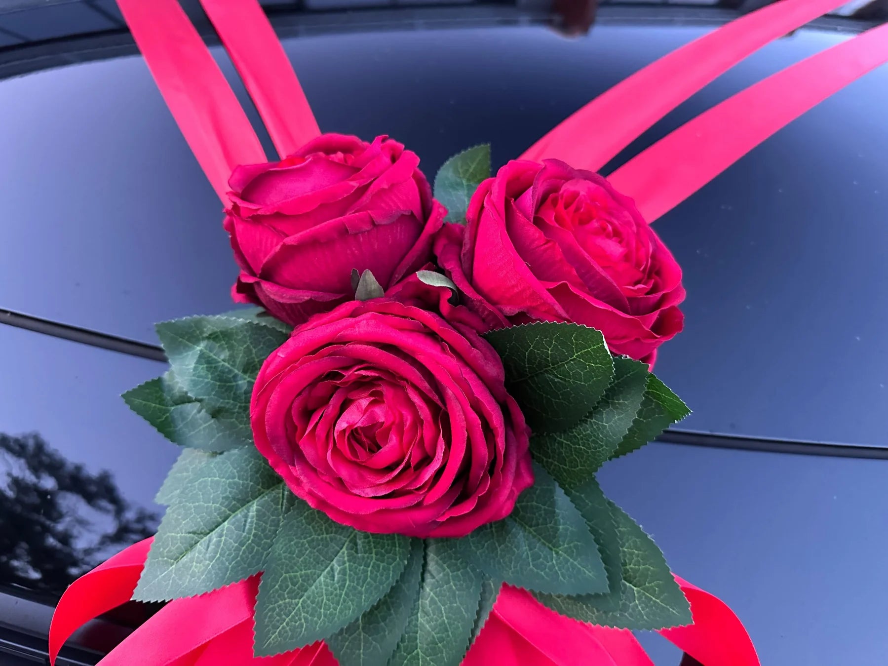 Auto-Hochzeitsschmuck Motorhaube - SHERI