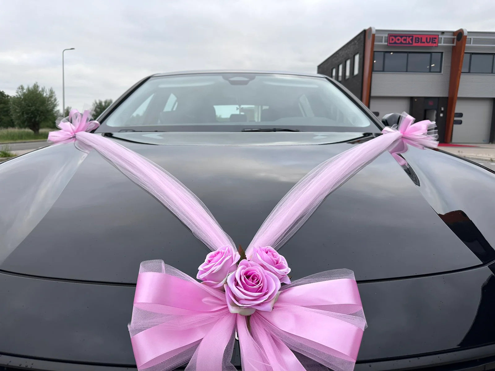 Auto-Hochzeitsschmuck Motorhaube - CLARA Rosé