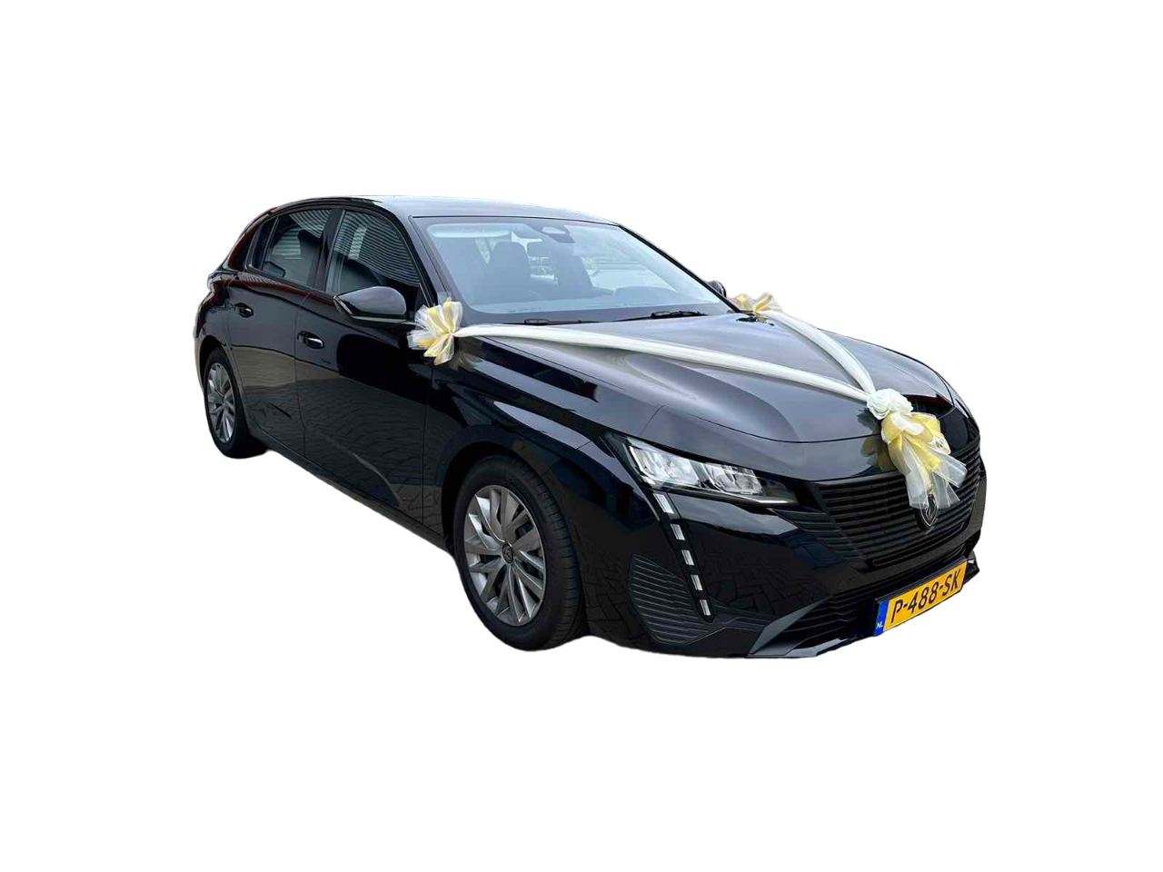 Auto-Hochzeitsschmuck Motorhaube - CLARA Ecru & Gold