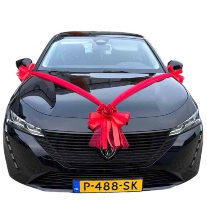 Auto-Hochzeitsschmuck Motorhaube - CLARA Rot