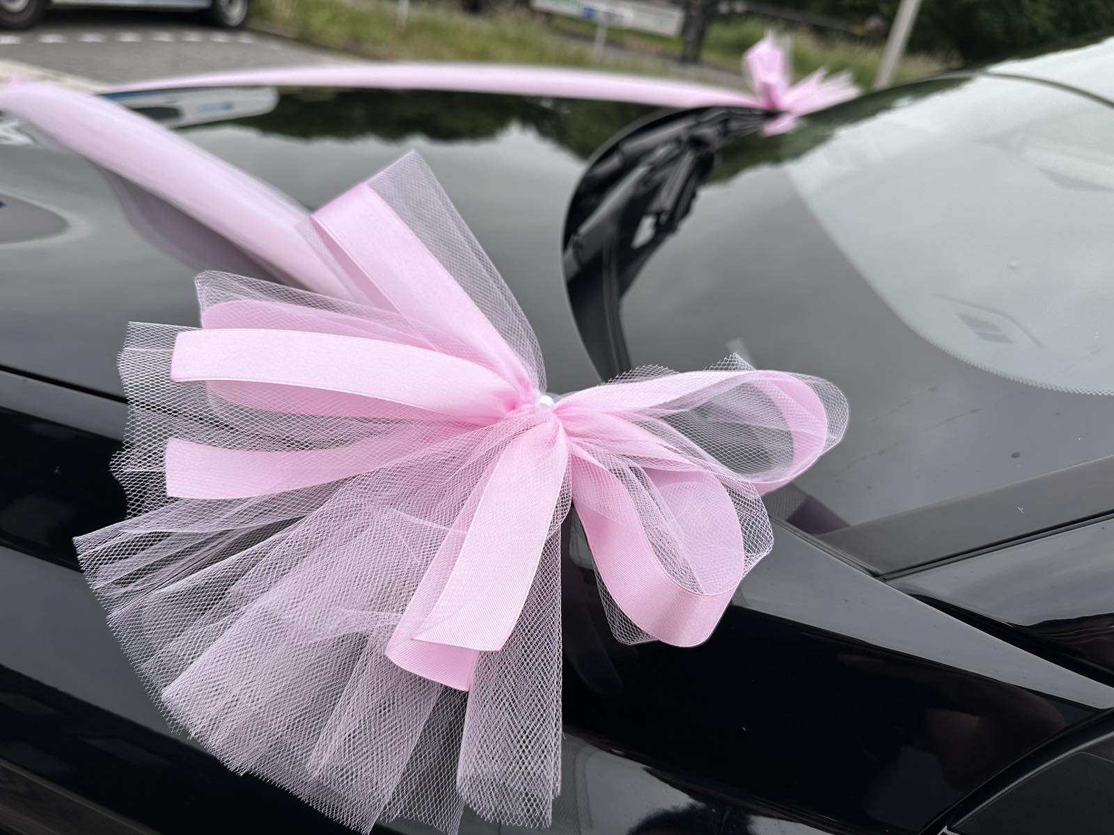 Auto-Hochzeitsschmuck Motorhaube - CLARA Rosé