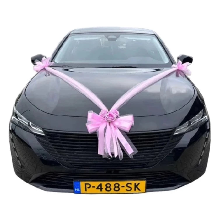 Auto-Hochzeitsschmuck Motorhaube - CLARA Rosé
