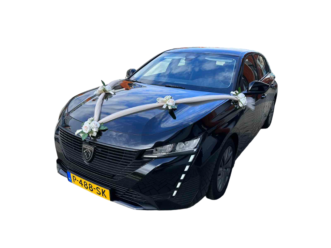 Auto-Hochzeitsschmuck Motorhaube - DOROTHA Champagner