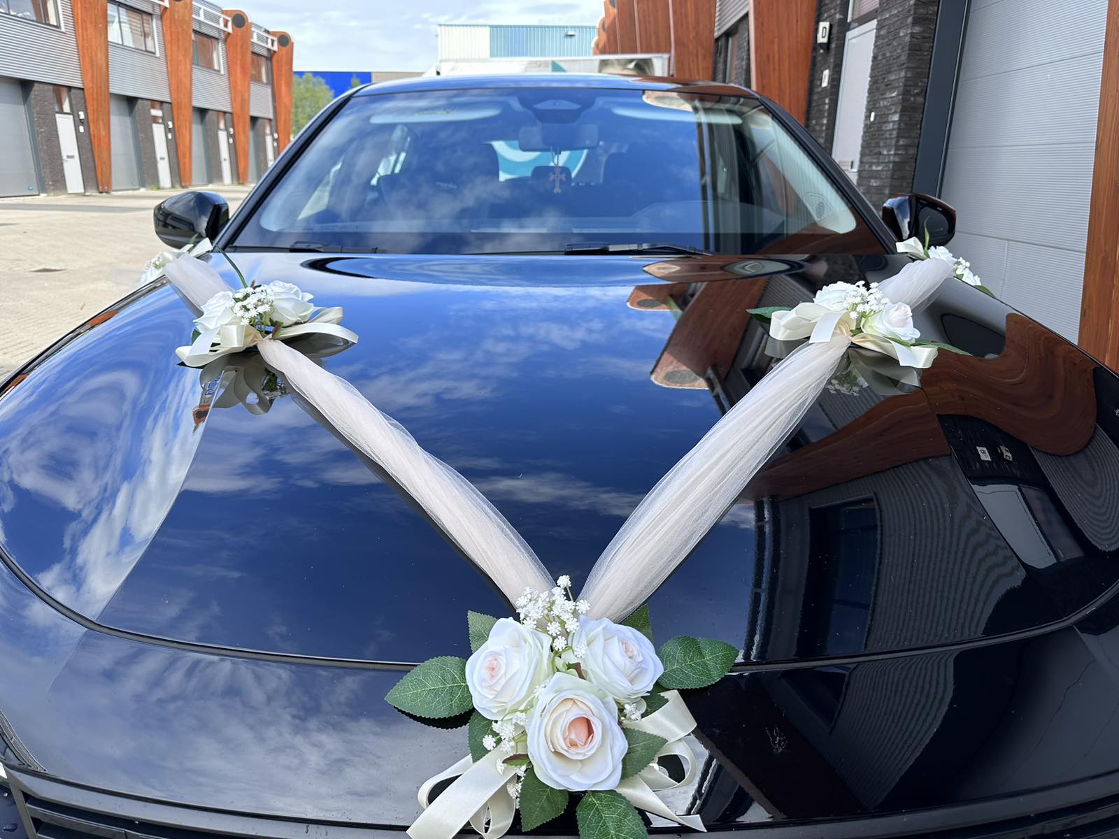 Auto-Hochzeitsschmuck Motorhaube - DOROTHA Champagner