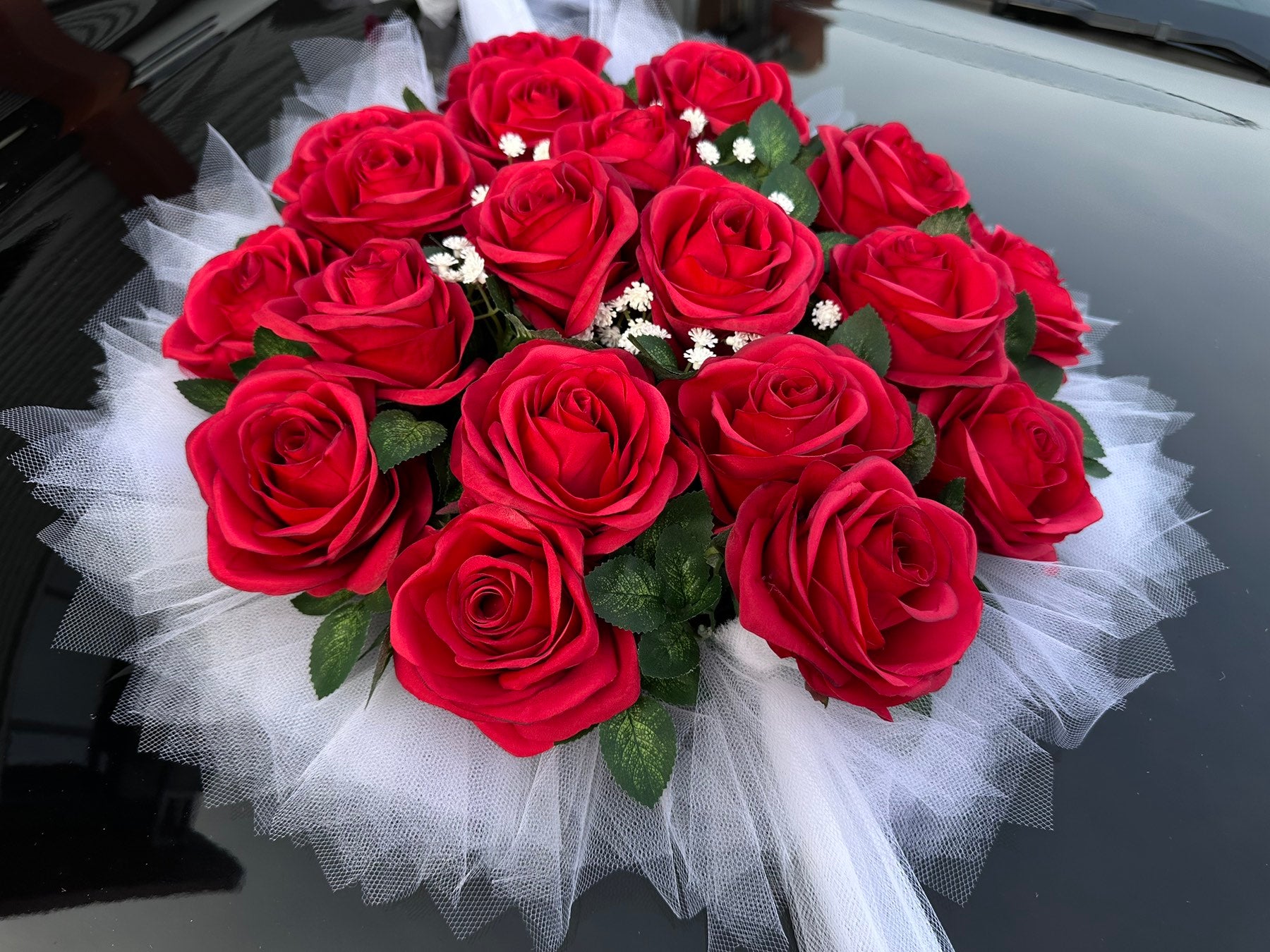 Auto-Hochzeitsschmuck Motorhaube - FATMA