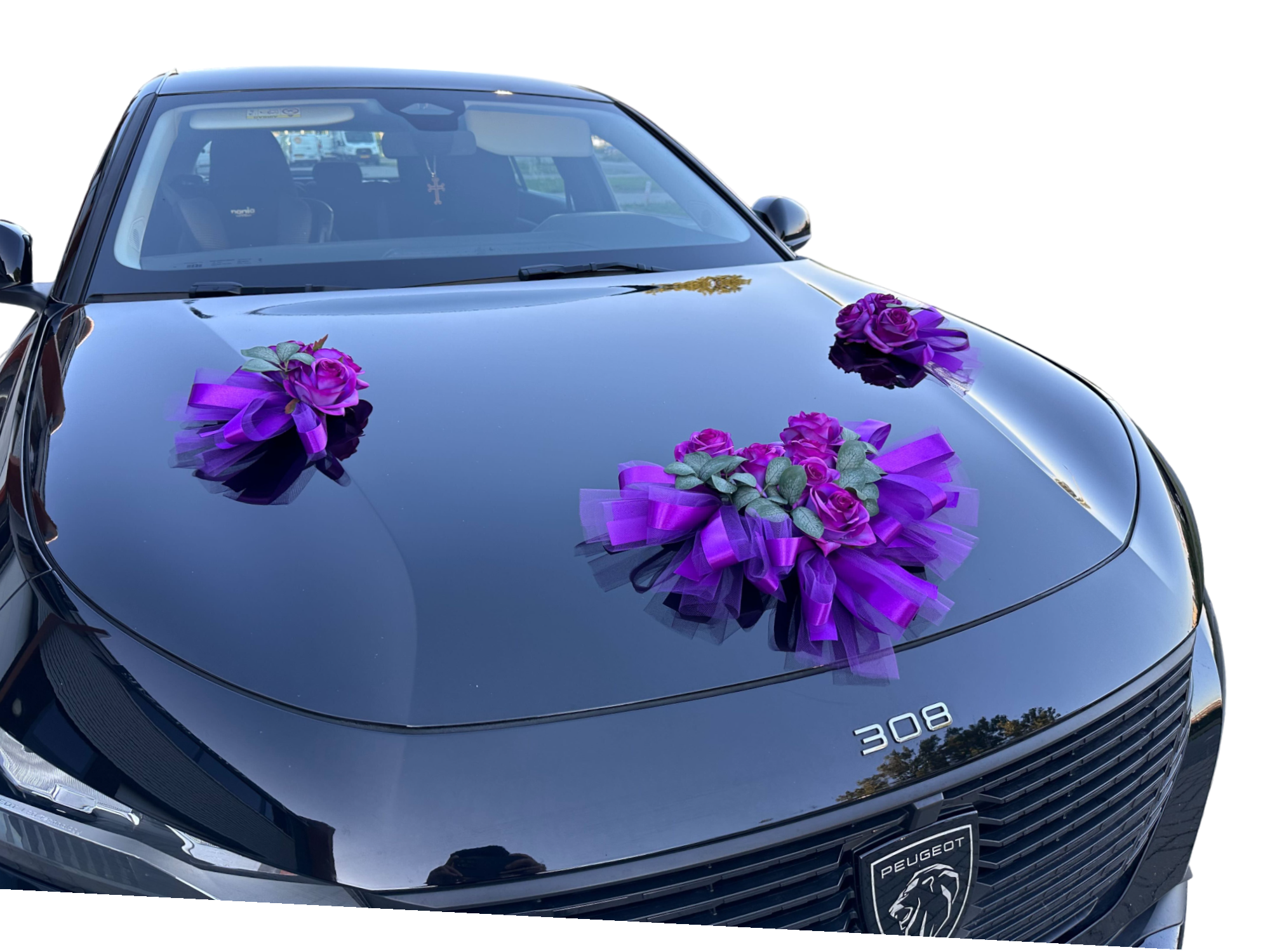 Auto-Hochzeitsschmuck Motorhaube - INGE