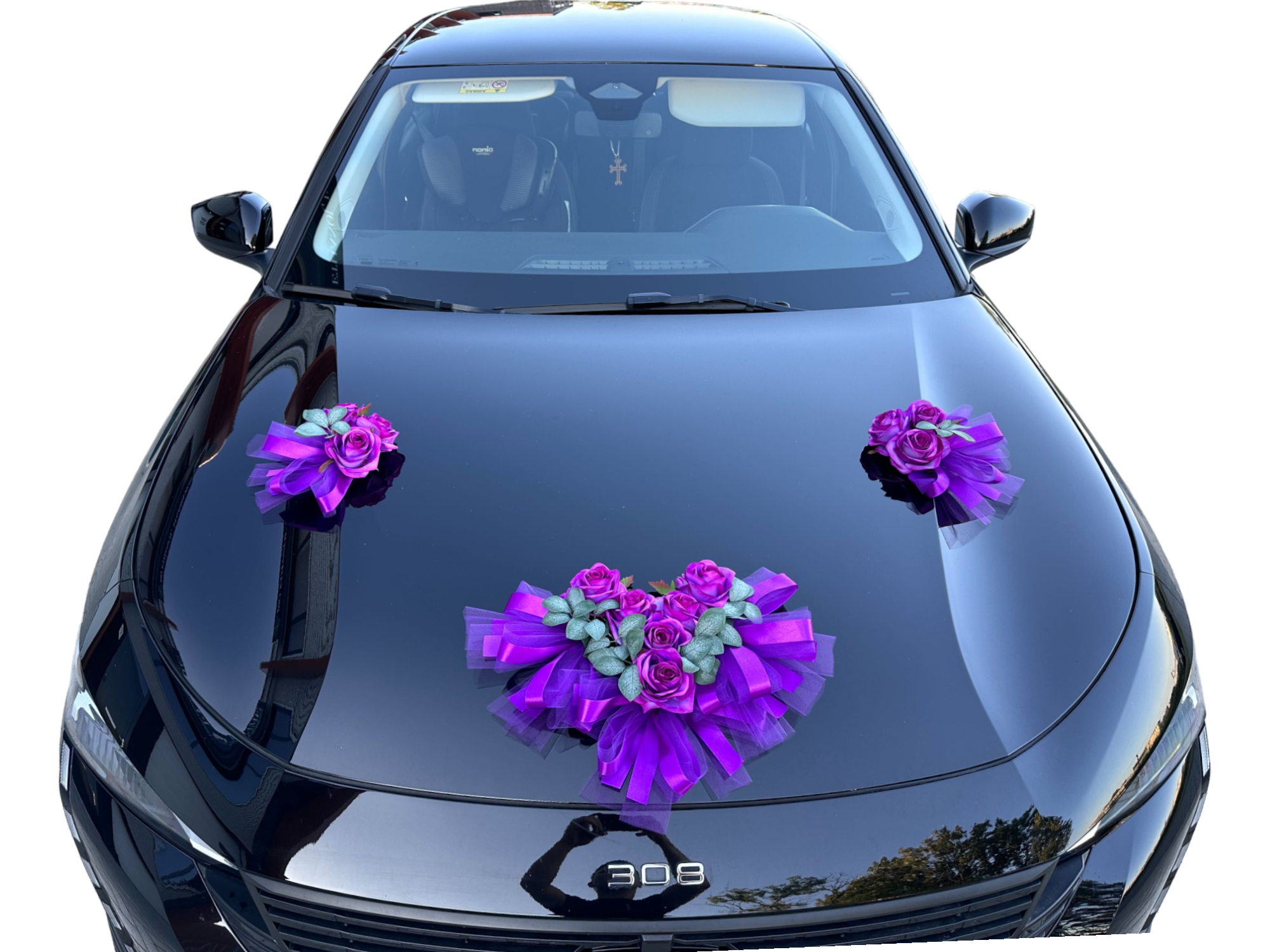 Auto-Hochzeitsschmuck Motorhaube - INGE