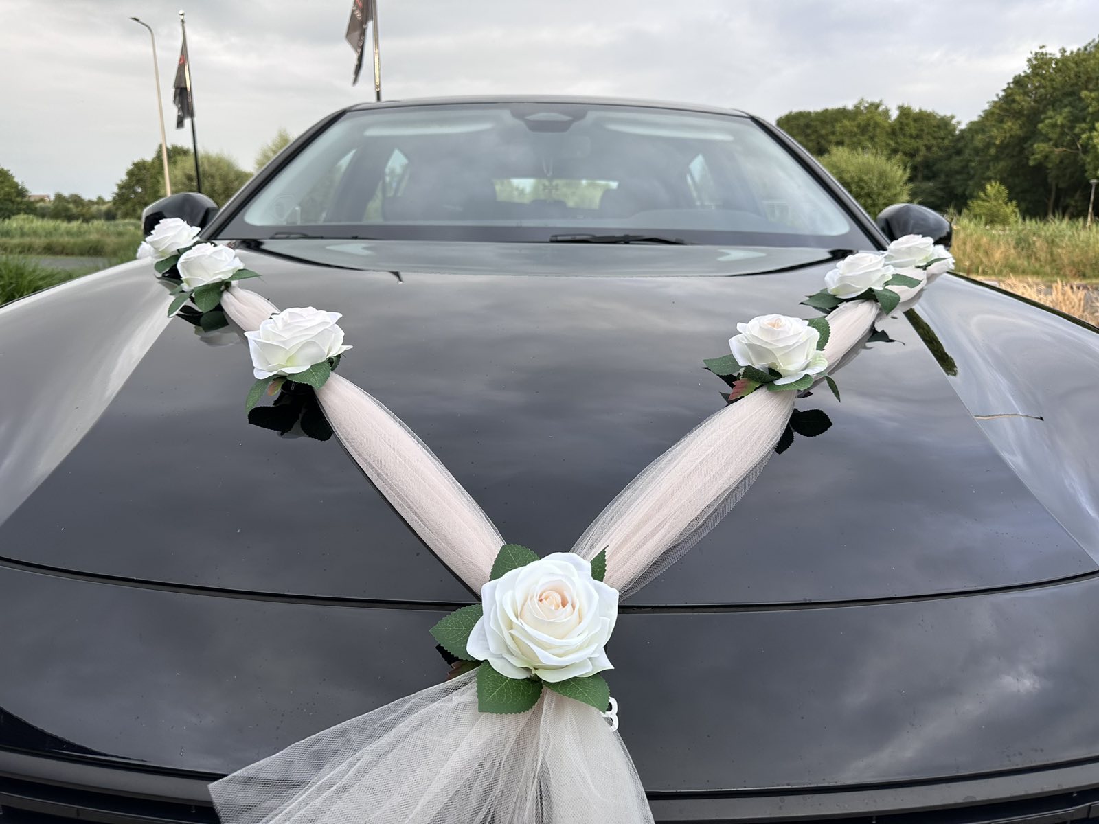 Auto-Hochzeitsschmuck Motorhaube - NEVA