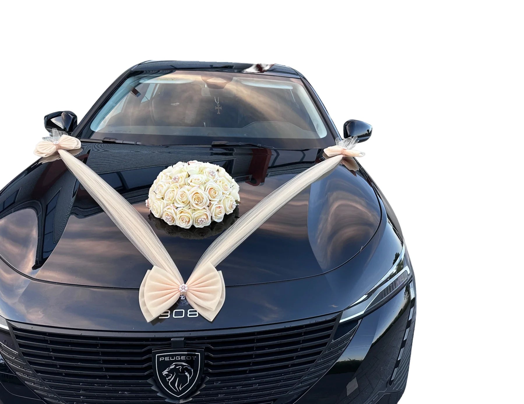 Auto-Hochzeitsschmuck Motorhaube - SUSANA