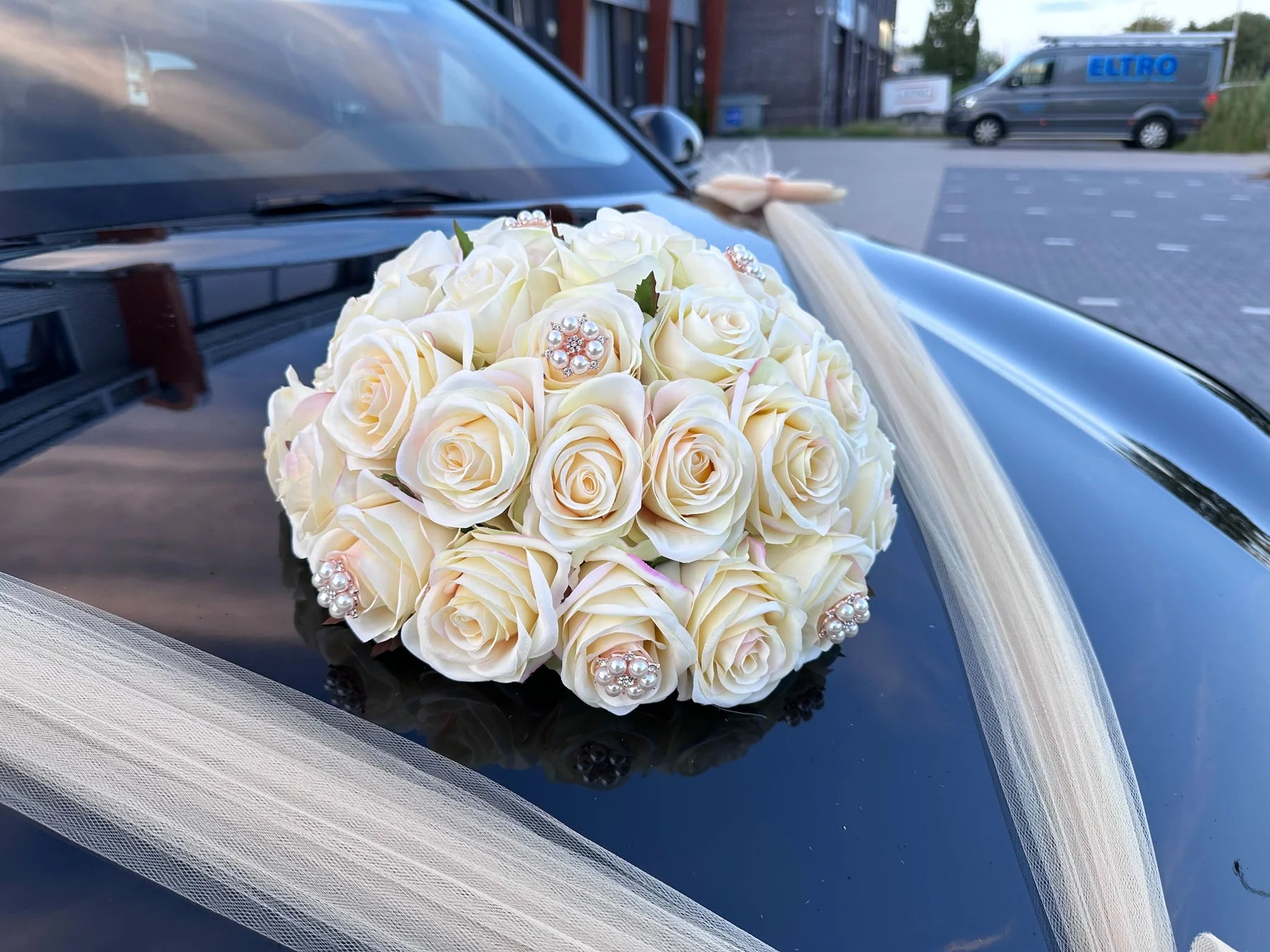 Auto-Hochzeitsschmuck Motorhaube - SUSANA