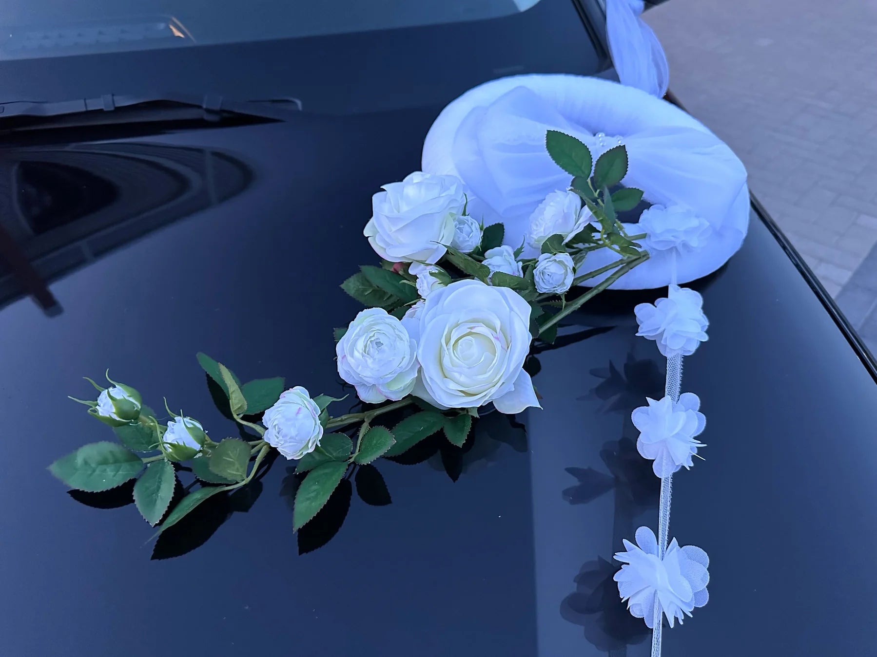 Auto-Hochzeitsschmuck Motorhaube - THERESA