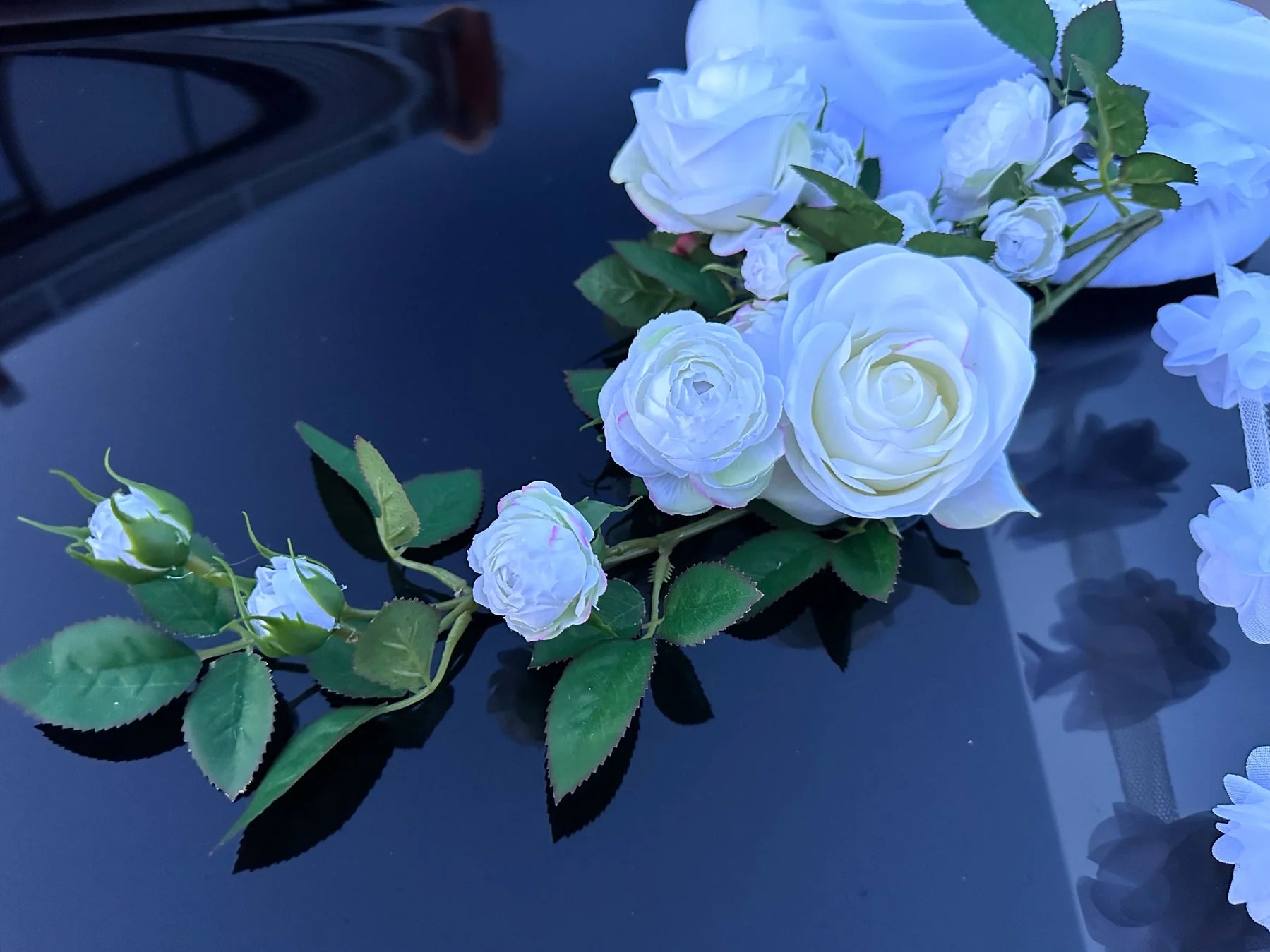 Auto-Hochzeitsschmuck Motorhaube - THERESA