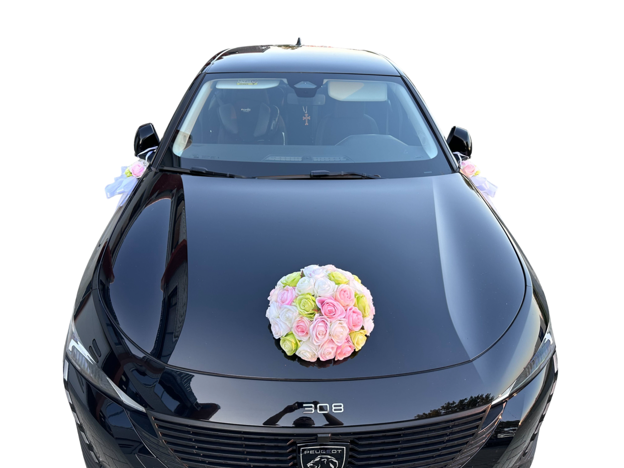 Auto-Hochzeitsschmuck Motorhaube - YVONNE