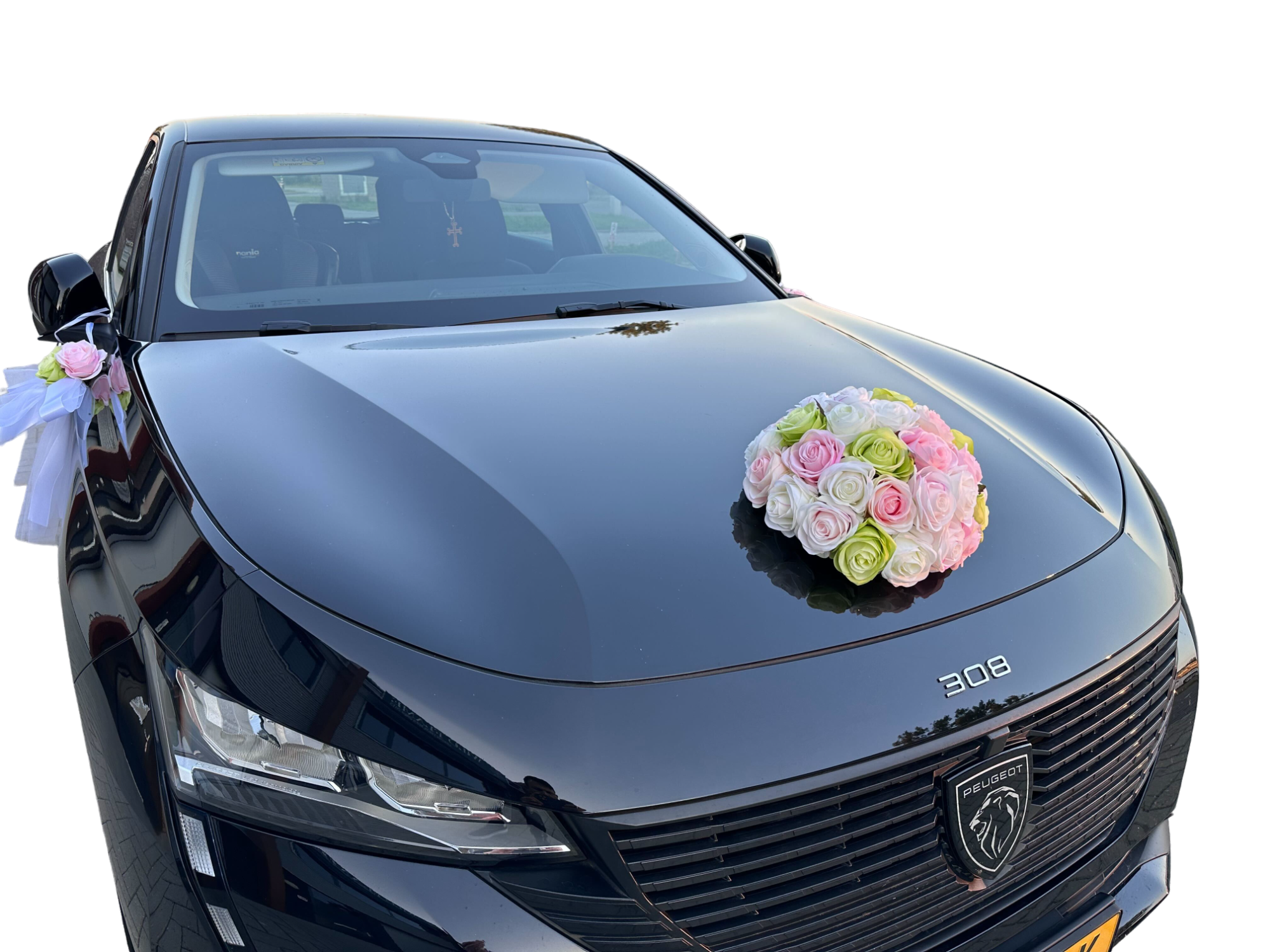 Auto-Hochzeitsschmuck Motorhaube - YVONNE