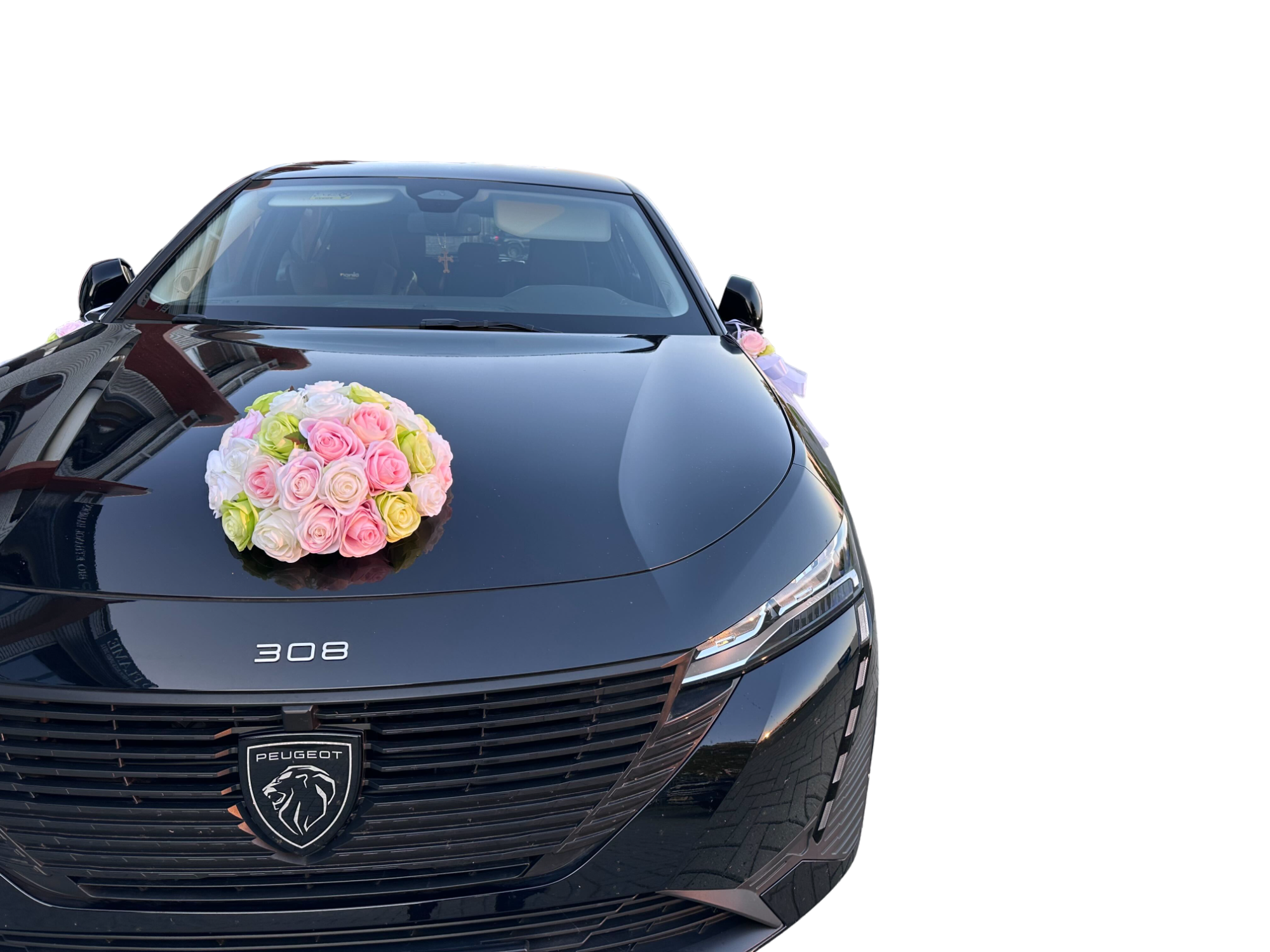 Auto-Hochzeitsschmuck Motorhaube - YVONNE