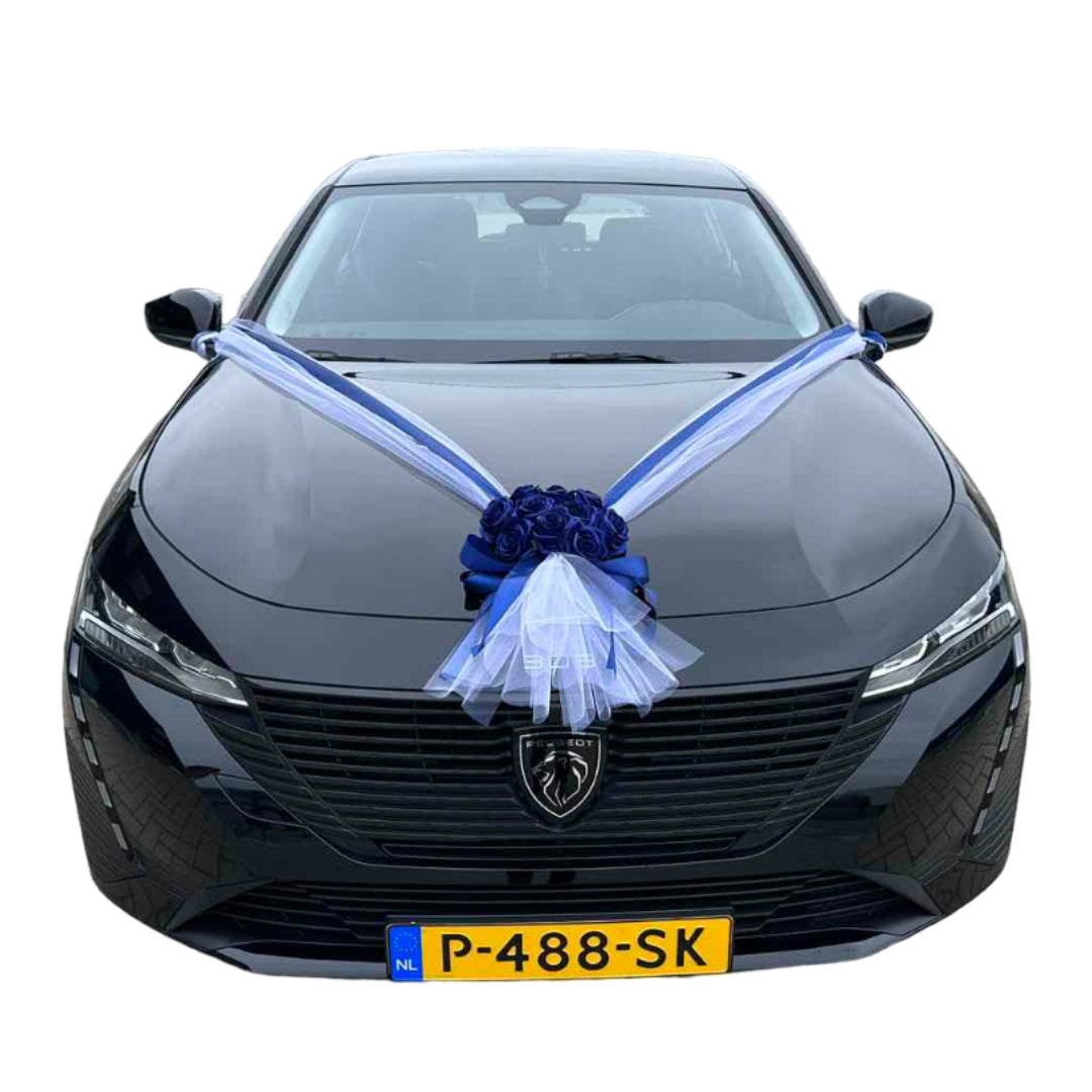 Auto-Hochzeitsschmuck Motorhaube - ALMA Royalblau