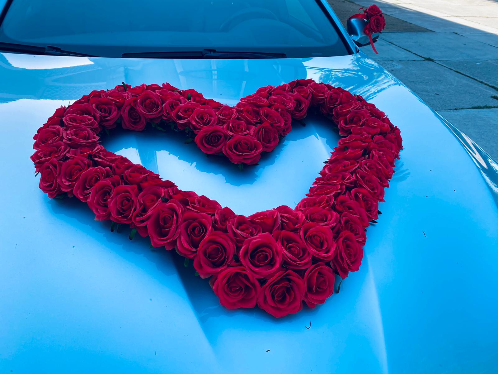 Auto-Hochzeitsschmuck Motorhaube - AVERA