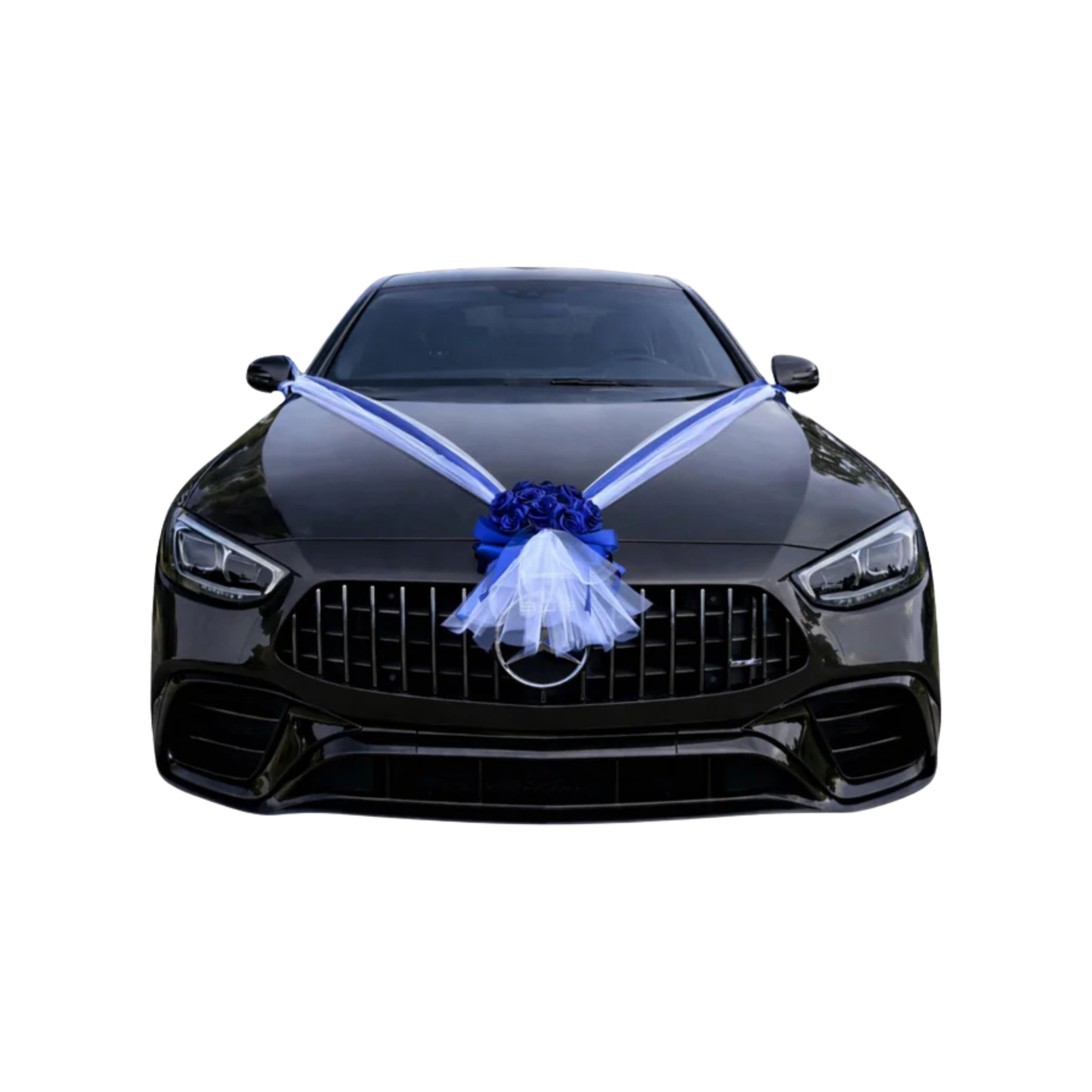 Auto-Hochzeitsschmuck Motorhaube - ALMA Royalblau