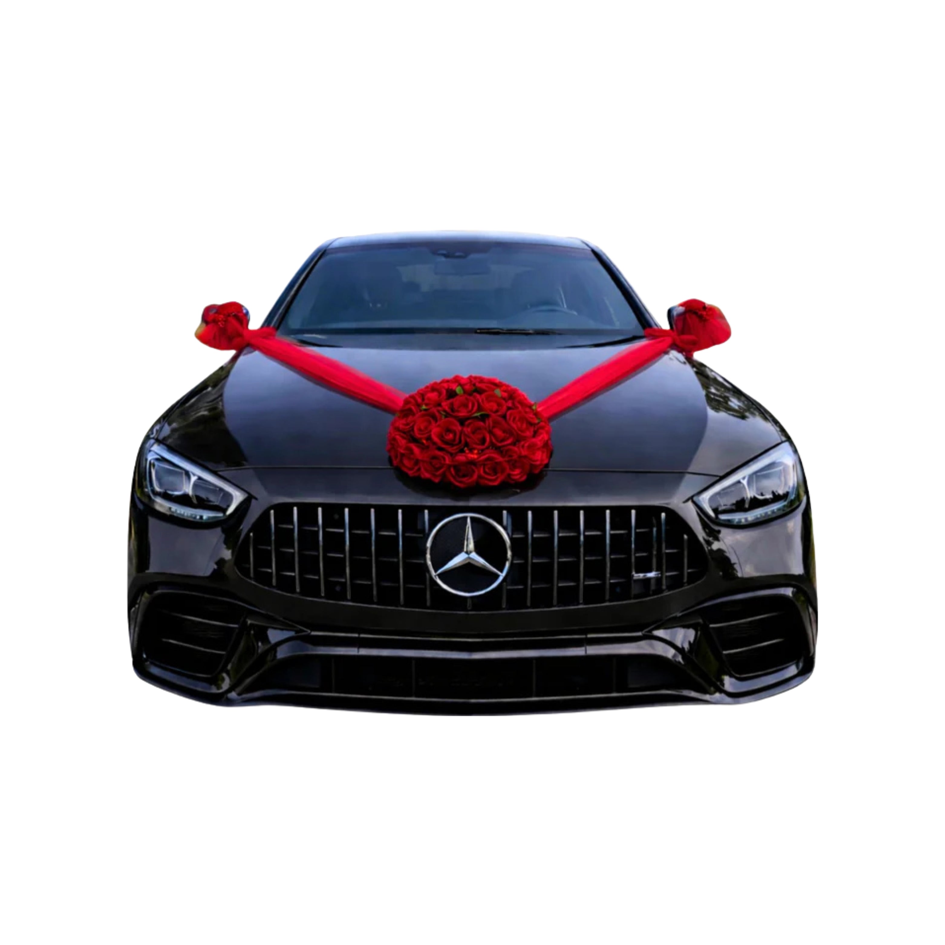 Auto-Hochzeitsschmuck Motorhaube - SANTE Rot