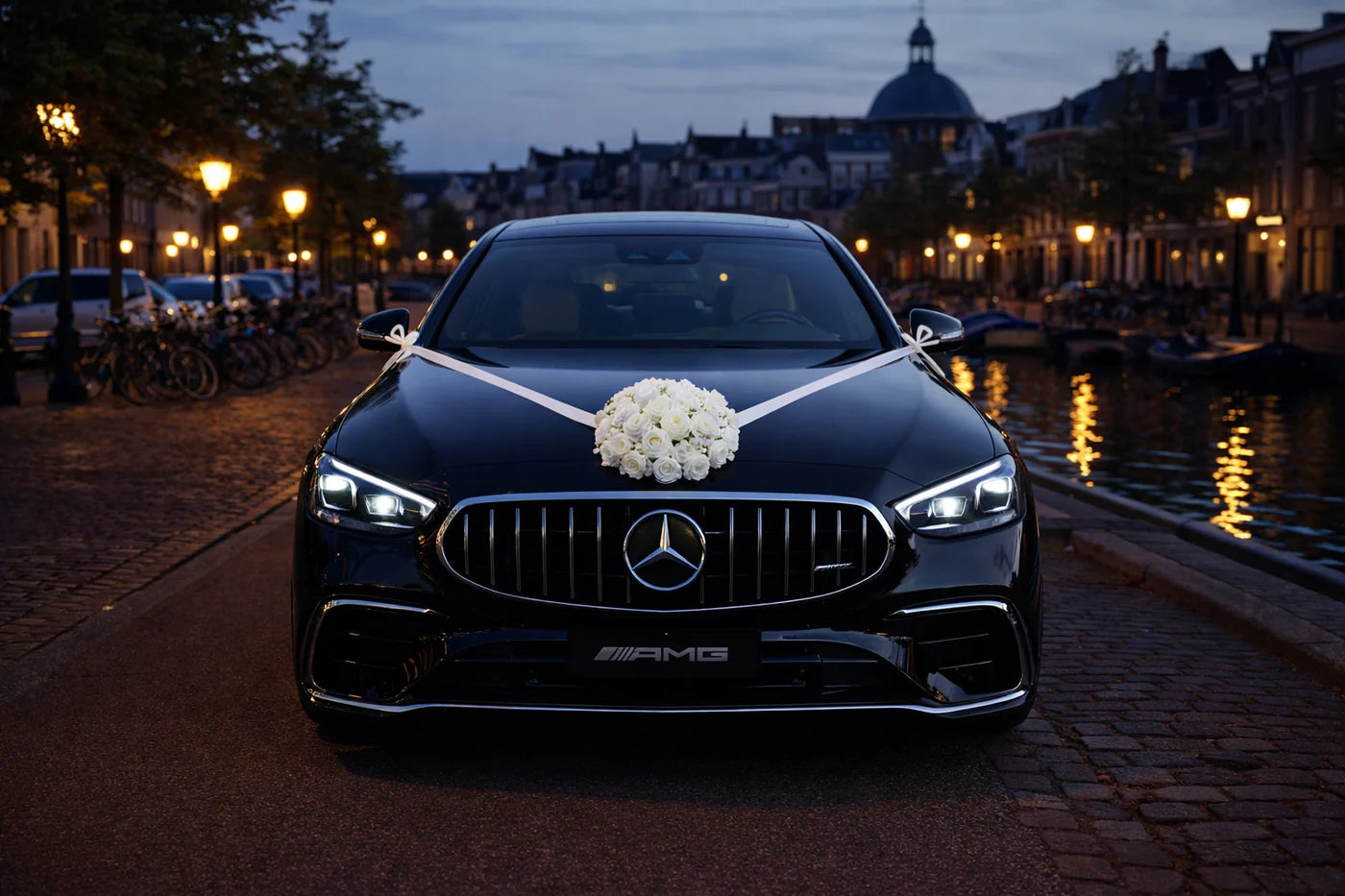 Autoschmuck Hochzeit Blumen Autodeko Motorhaube - RIA