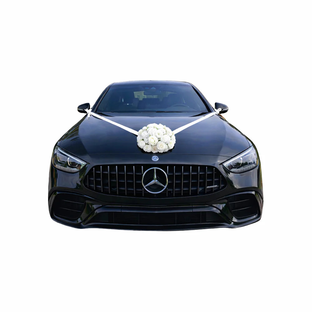 Autoschmuck Hochzeit Blumen Autodeko Motorhaube - RIA
