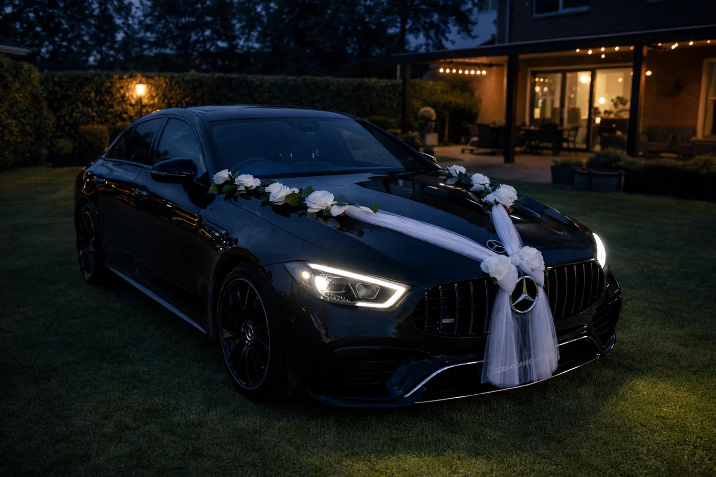 Autoschmuck Hochzeit Blumendeko Motorhaube - CAMILA