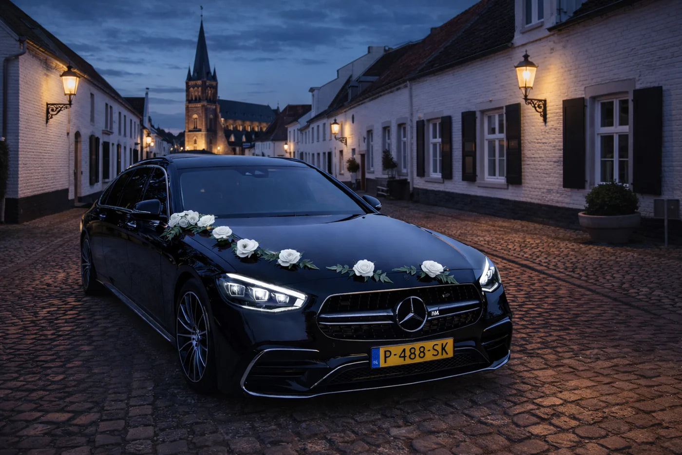 Autoschmuck Hochzeit Blumendeko Motorhaube - CELINE