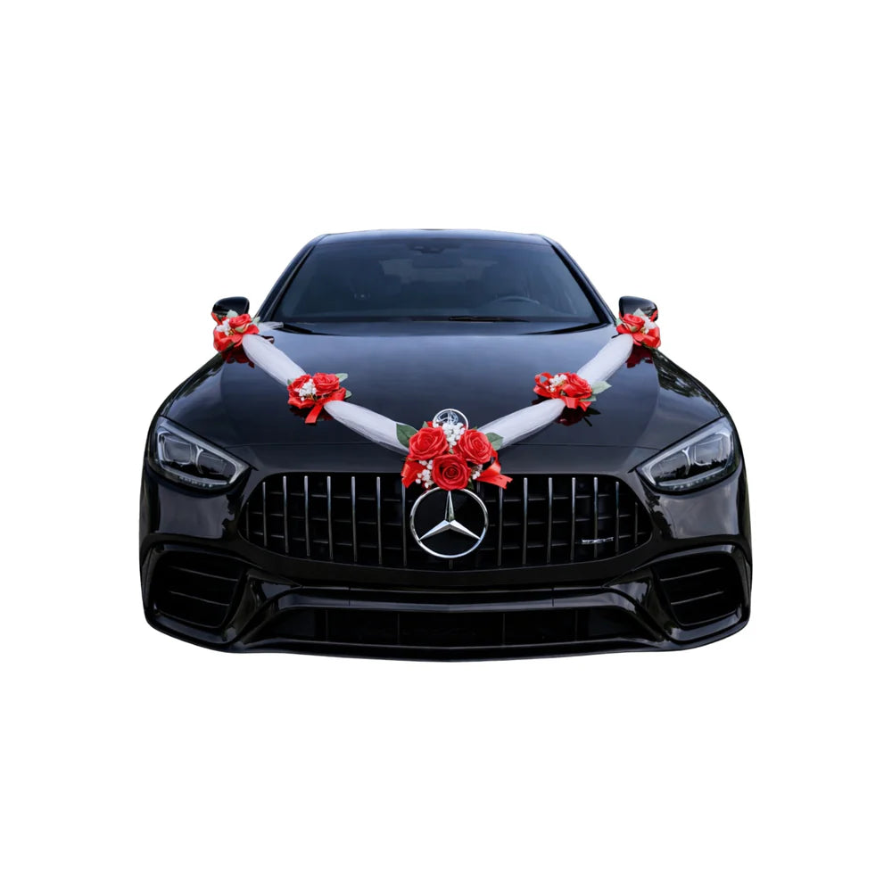 Autoschmuck Hochzeit Blumendeko Motorhaube - DOROTHA