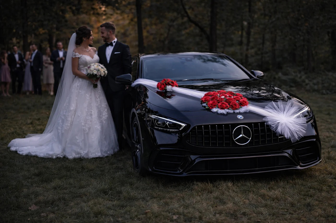 Autoschmuck Hochzeit Blumendeko Motorhaube - FATMA