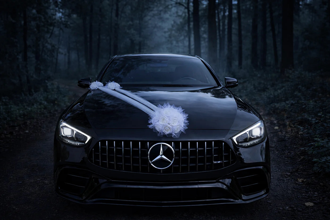 Autoschmuck Hochzeit Blumendeko Motorhaube - FERMINA