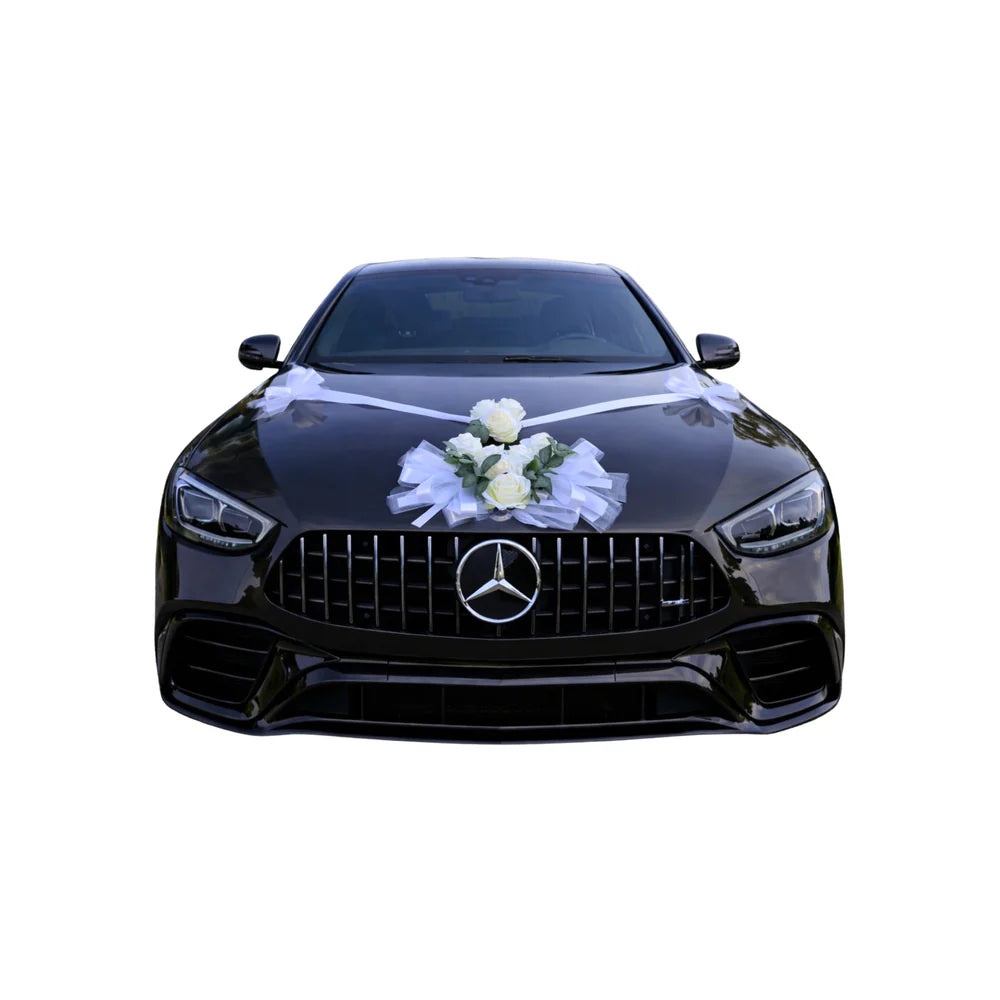 Autoschmuck Hochzeit Blumendeko Motorhaube - GLORIA