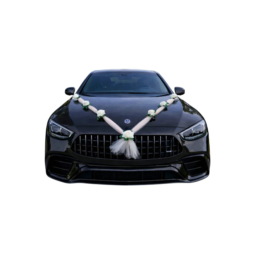 Autoschmuck Hochzeit Blumendeko Motorhaube - NEVA