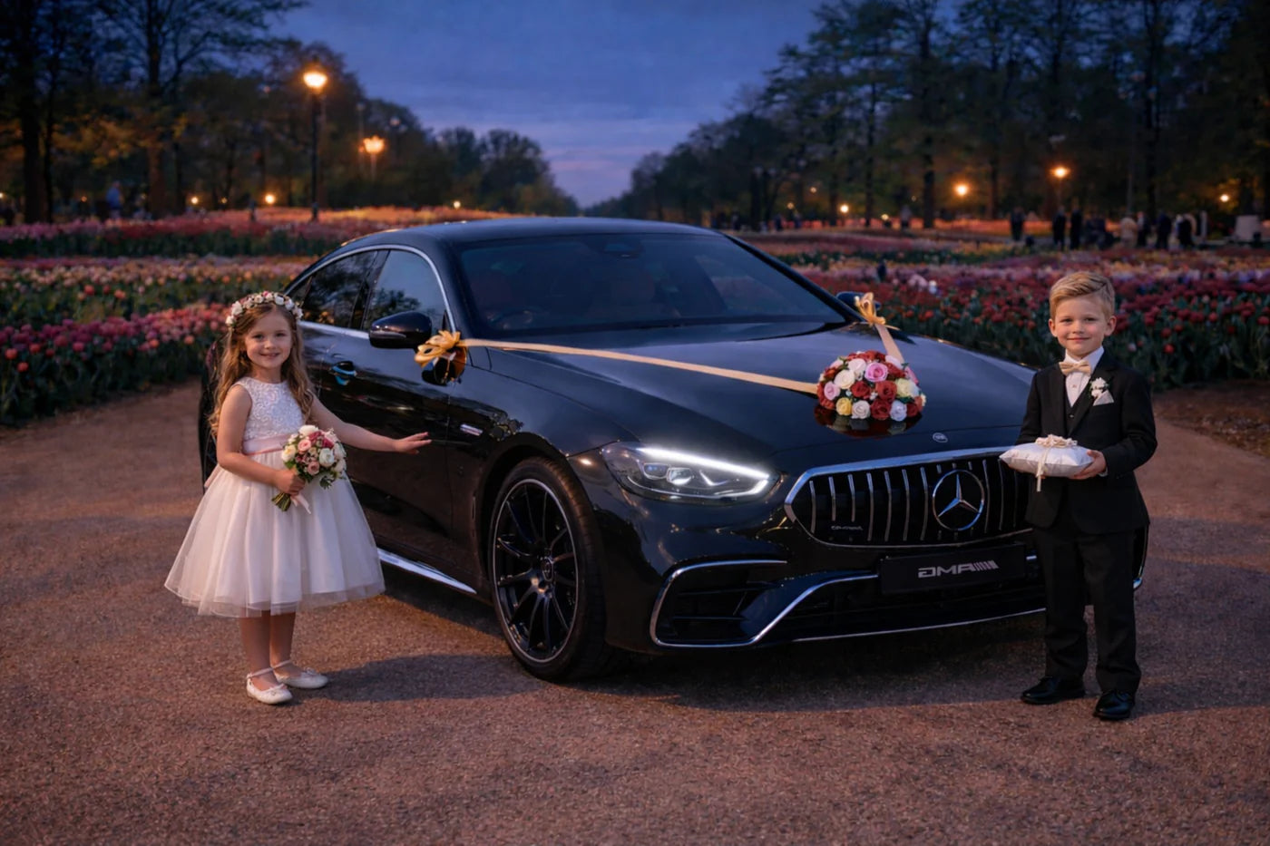 Autoschmuck Hochzeit Blumendeko Motorhaube - RIA SEVEN