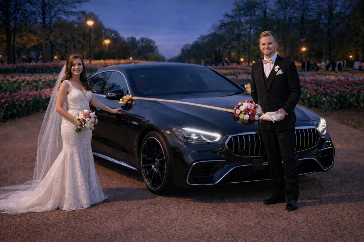 Autoschmuck Hochzeit Blumendeko Motorhaube - RIA SEVEN