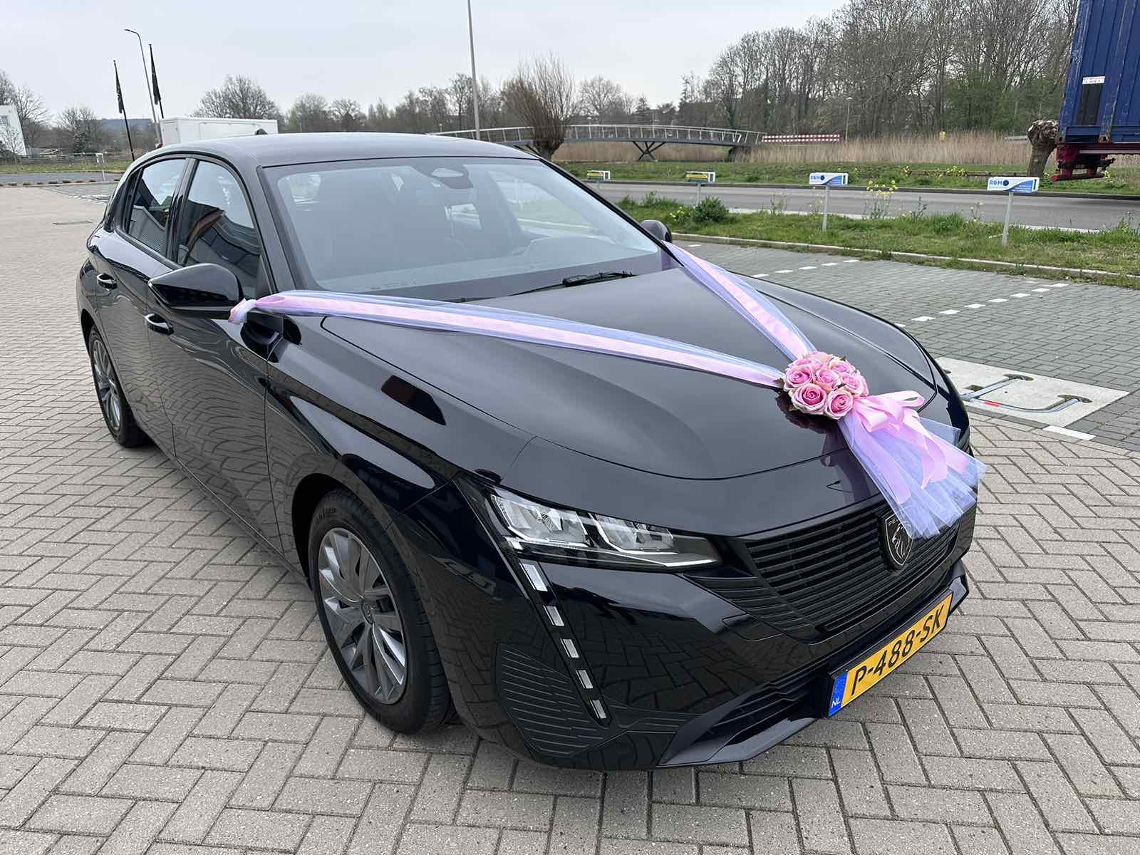 Auto-Hochzeitsschmuck Motorhaube - ALMA Neon-Rosé